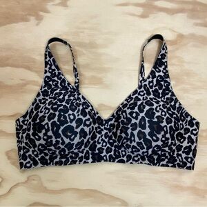 Knix Revolution V-Neck Bra Leopard/Cheetah Print